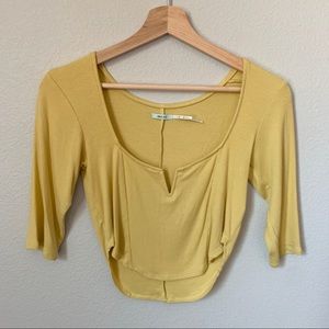 Urban Outfitters Kimchi Blue Crop Long Sleeve Top